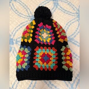 NWOT hand crochet slouchy beanie